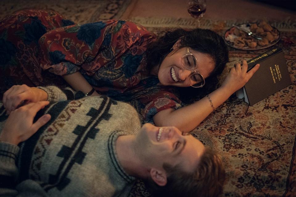 Ambika Mod and Leo Woodall in Netflix’s ‘One Day’ (Ludovic Robert/Netflix)