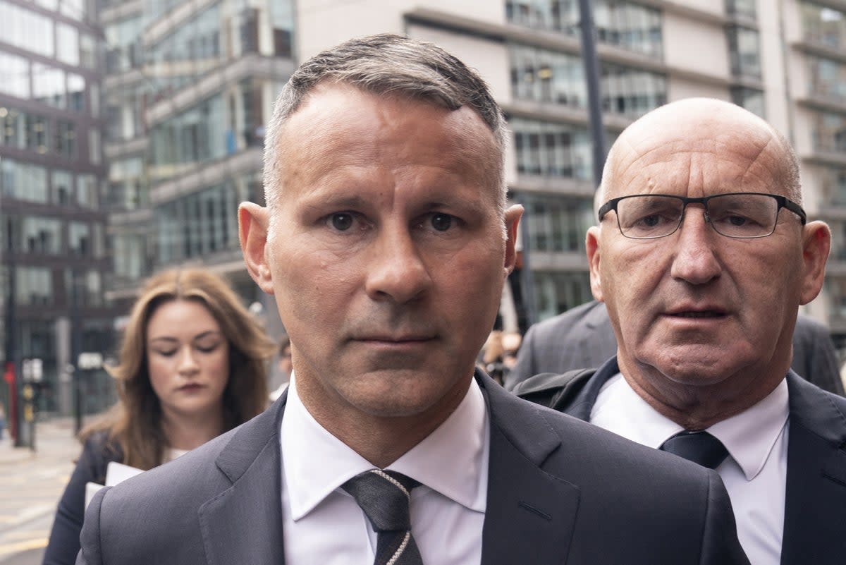 Former Manchester United footballer Ryan Giggs arrives at Manchester Minshull Street Crown Court (Danny Lawson/PA) (PA Wire)