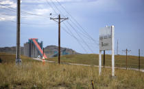 In this Friday, Sept. 6, 2019 photo shows the Eagle Butte mine just north of Gillette, Wyo. The shutdown of Blackjewel LLC's Belle Ayr and Eagle Butte mines in Wyoming since July 1, 2019 has added yet more uncertainty to the Powder River Basin's struggling coal economy. (AP Photo/Mead Gruver)
