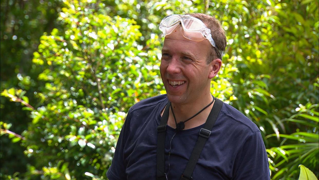 Matt Hancock in I'm A Celebrity