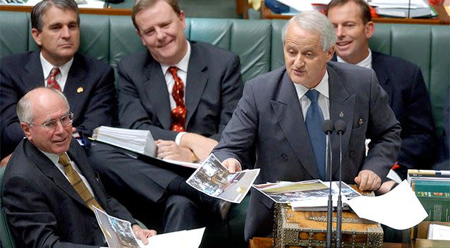 Mr Ruddock during his time on John Howard's front bench. Photo: AAP