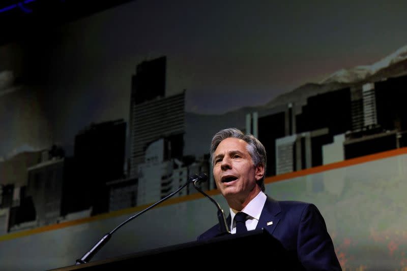 FILE PHOTO: U.S. Secretary of State Blinken visits Denver to participate in Cities Summit of the Americas