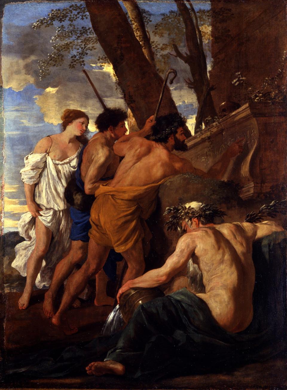 Nicolas Poussin's The Arcadian Shepherds, c. 1627 - 1629 - The Devonshire Collections, Chatsworth