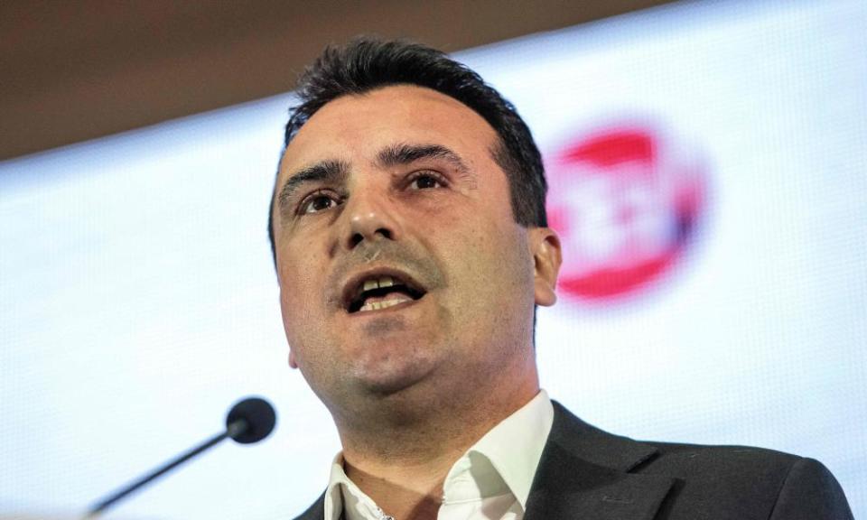 Macedonia’s prime minister, Zoran Zaev