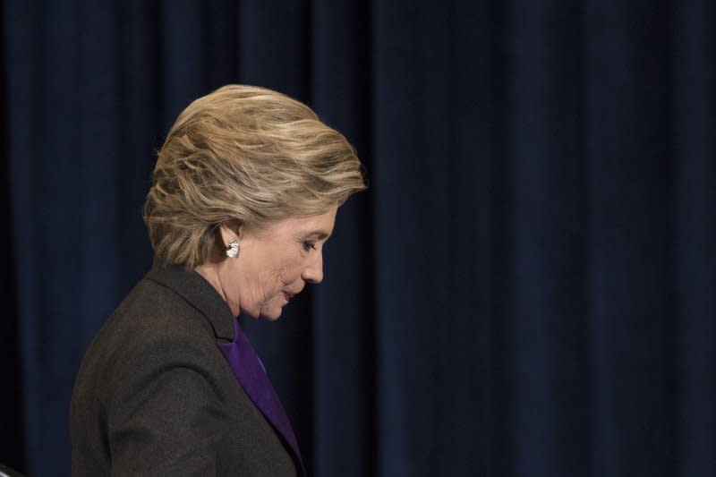 美國總統大選落幕，民主黨候選人希拉蕊．柯林頓（Hillary Clinton）9日發表敗選演說（AP）