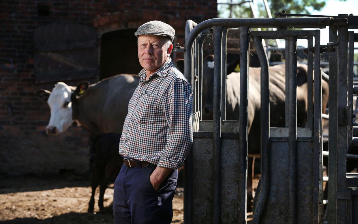 Andrew Dakin, who farms at Kidsley Park Farm, Smalley, Derbyshire.