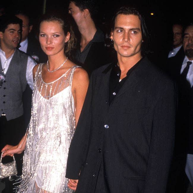 Kate Moss y Johnny Depp en una foto de archivo credit:Bang Showbiz