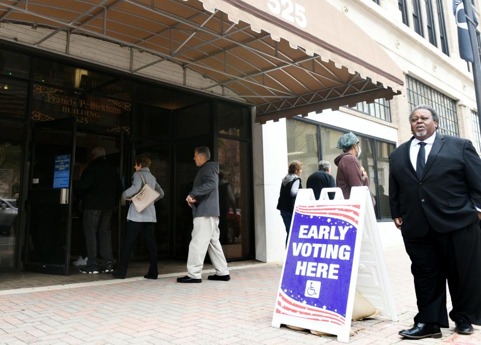 Early voting began Saturday morning, March 9, 2024, at Caddo Parish Registrar of Voters located at 525 Marshall Street in downtown Shreveport.