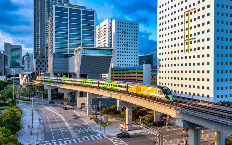 You can now take the Brightline between Orlando and Miami