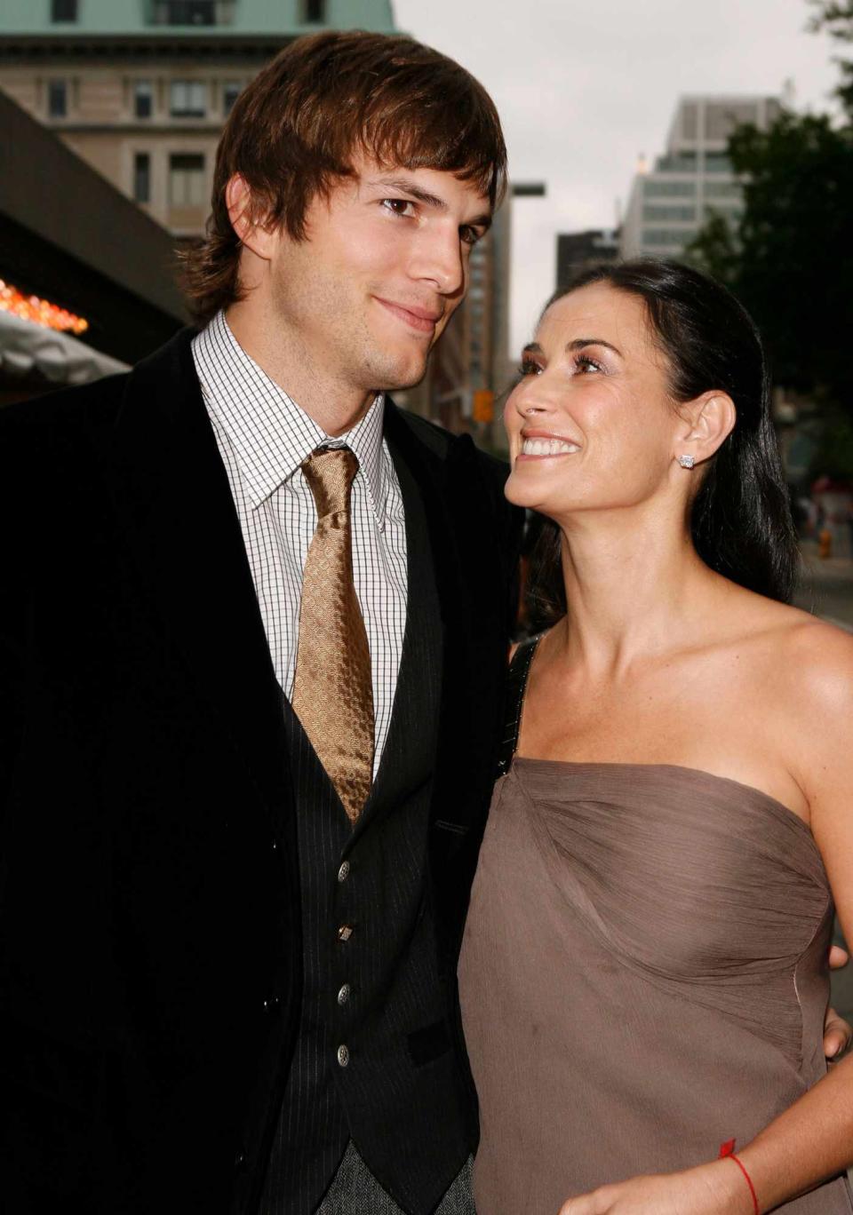 Ashton Kutcher and Demi Moore during 31st Annual Toronto International Film Festival - "Bobby" Premiere - Red Carpet and Inside at Roy Thompson Hall in Toronto, Ontario, Canada