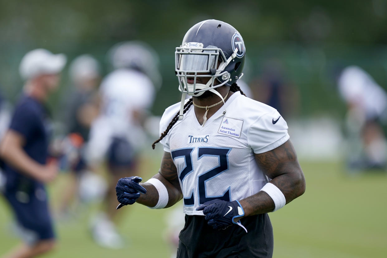 Tennessee Titans running back Derrick Henry is coming off an injury-marred season. (AP Photo/Mark Humphrey)