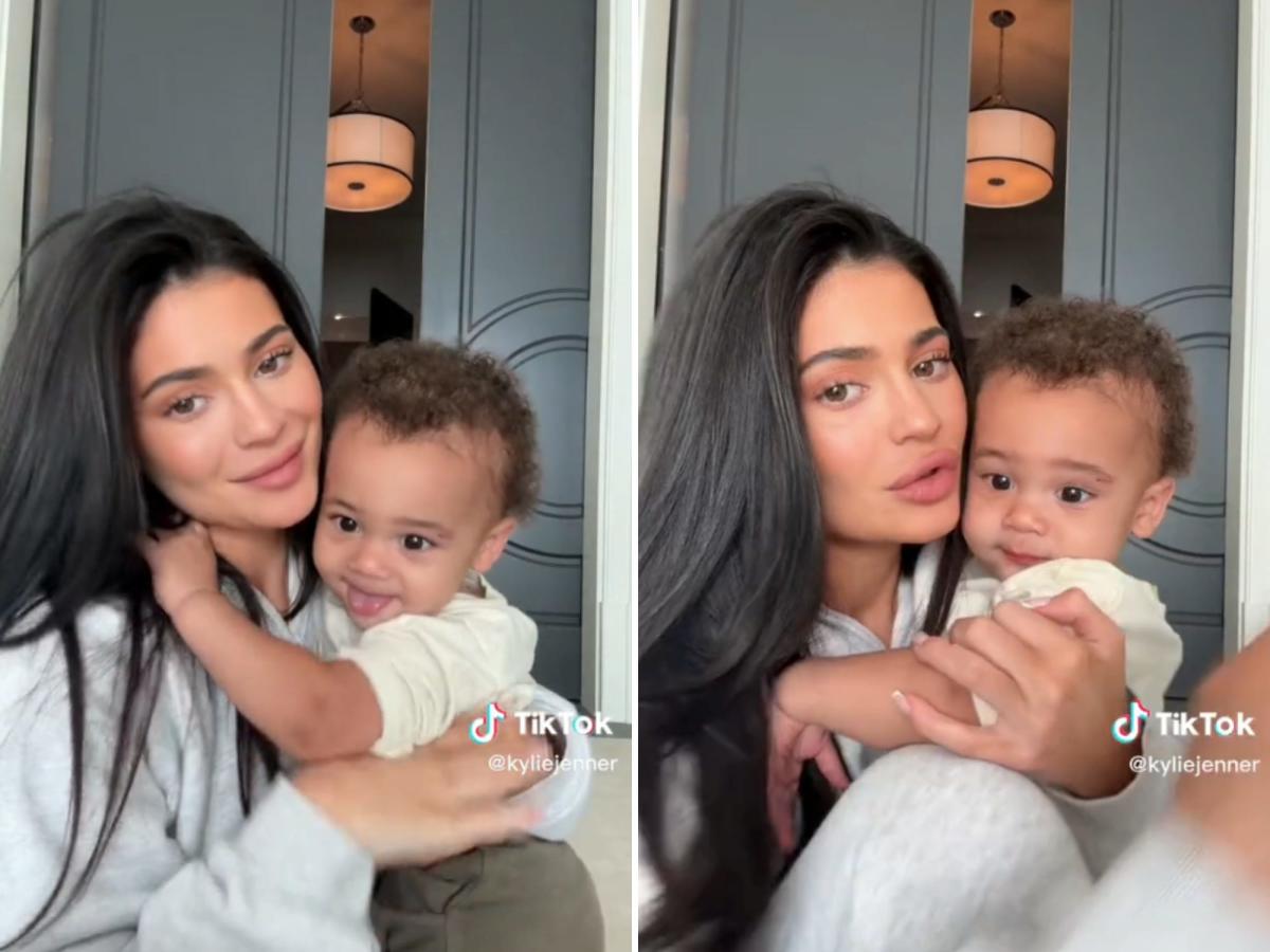 Kylie Jenner Shows Son Aire in TikTok Videos at His Cousin's Birthday Party