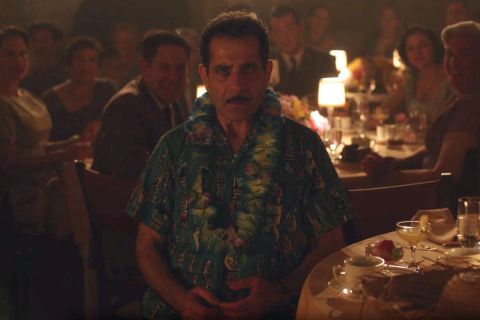 a shot of Abe (Tony Shaloub) in episode 205 watching Midge's comedy show