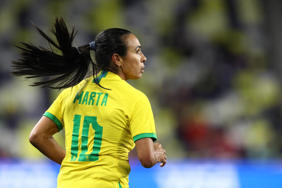 Für Weltstar Marta dürfte diese WM wohl der letzte Auftritt mit Brasilien auf der großen Bühne sein. (Bild: James Williamson - AMA/Getty Images)