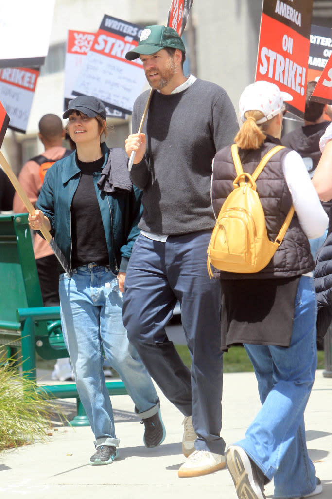 Timothy Simons protesting