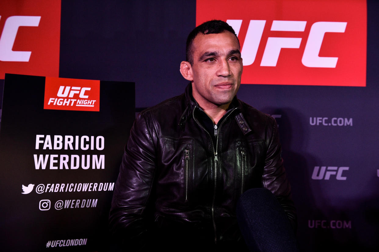 Fabricio Werdum has been suspended two years for testing positive for a banned substance. (Getty Images)