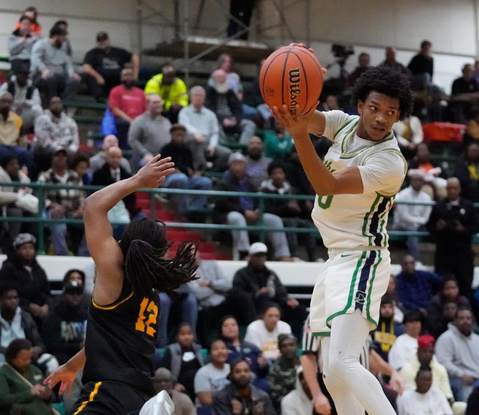 Crispus Attucks wins the 2024 City title by defeating Cathedral 71-68 on January 22.