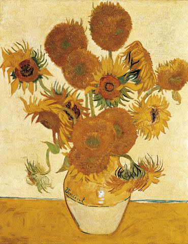 <p> Dea / M. Carrieri / Getty Images</p> Vincent van Gogh: Vase with Fifteen Sunflowers, Oil on Canvas, 93x73 cm, Painted in Arles, France, August, 1888. The National Gallery, London