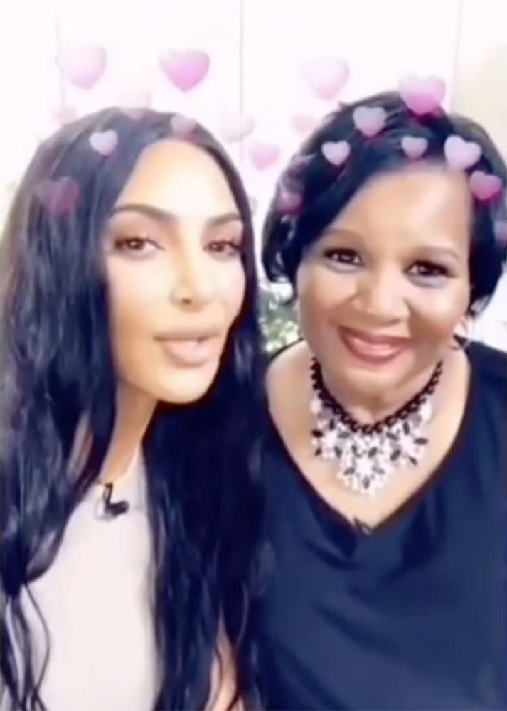 Kim Kardashian and Alice Marie Johnson