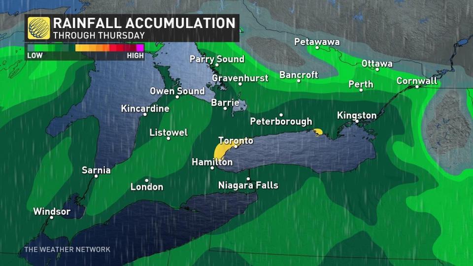 Ontario rain outlook