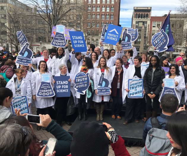 "Stand Up for Science" rally