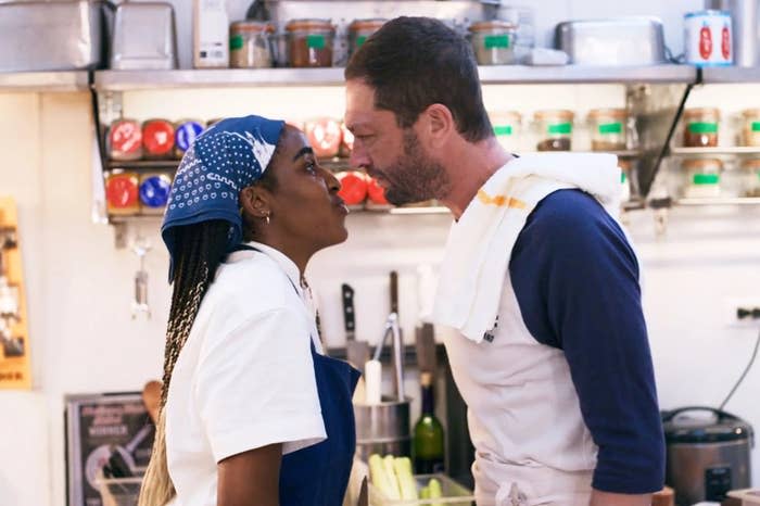 Two cooks have a face-off in the kitchen in "The Bear"