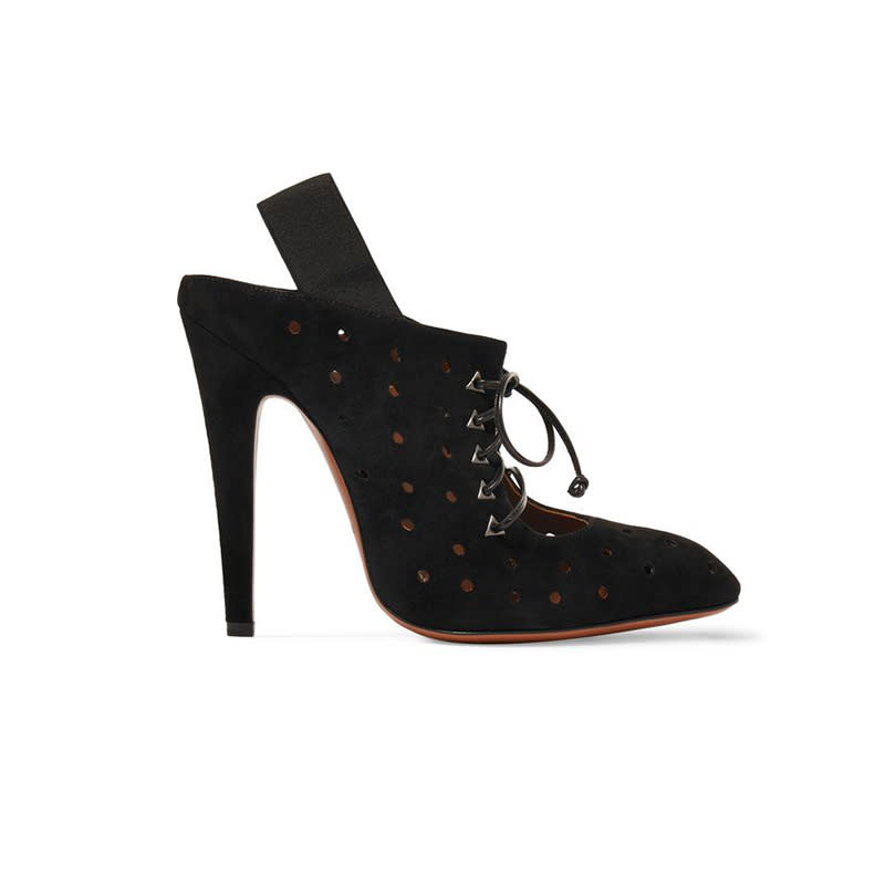 <a rel="nofollow noopener" href="https://rstyle.me/n/cwb7rwchdw" target="_blank" data-ylk="slk:Suede Pumps, Alaïa, $308There's nothing more disappointing than realizing your new shoes are giving you painful blisters and cutting off all circulation in your feet. Avoid this mishap by taking your time and walking around the store for a few minutes to truly get a sense of comfort and fit before purchasing. If you order online, walk in them at home before deciding if you want to keep or send back.;elm:context_link;itc:0;sec:content-canvas" class="link ">Suede Pumps, Alaïa, $308<p>There's nothing more disappointing than realizing your new shoes are giving you painful blisters and cutting off all circulation in your feet. Avoid this mishap by taking your time and walking around the store for a few minutes to truly get a sense of comfort and fit before purchasing. If you order online, walk in them at home before deciding if you want to keep or send back.</p> </a>