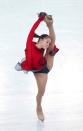 Yulia Lipnitskaya of Russia competes in the Team Ladies Free Skating