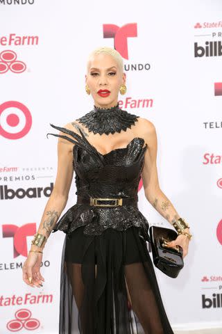 <p>Mezcalent</p> Ivy Queen en la alfombra de los Premios Billboard a la MÃºsica Latina/Miami, 30 de abril 2015.