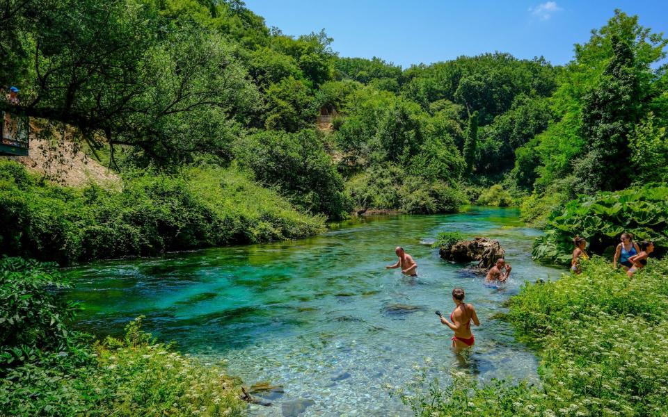 Add Albania's famous Blue Eye water spring to your itinerary