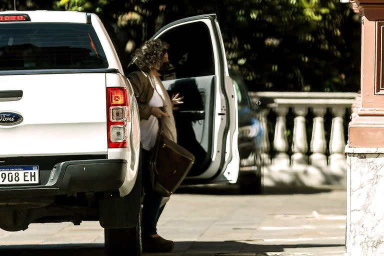 La ministra Carla Vizzotti en la Casa Rosada