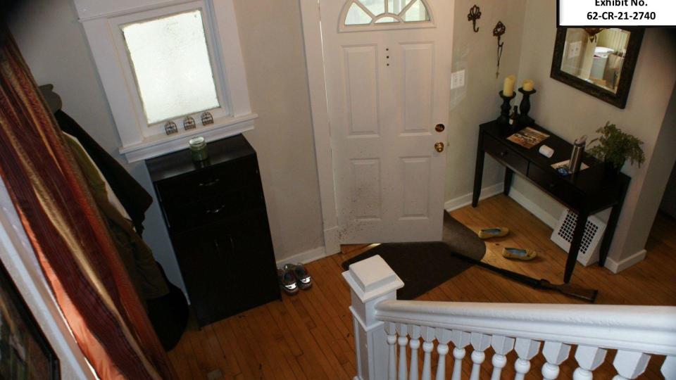 The Firkus' entryway did not appear to show signs of a struggle. / Credit: Ramsey County Attorney's Office