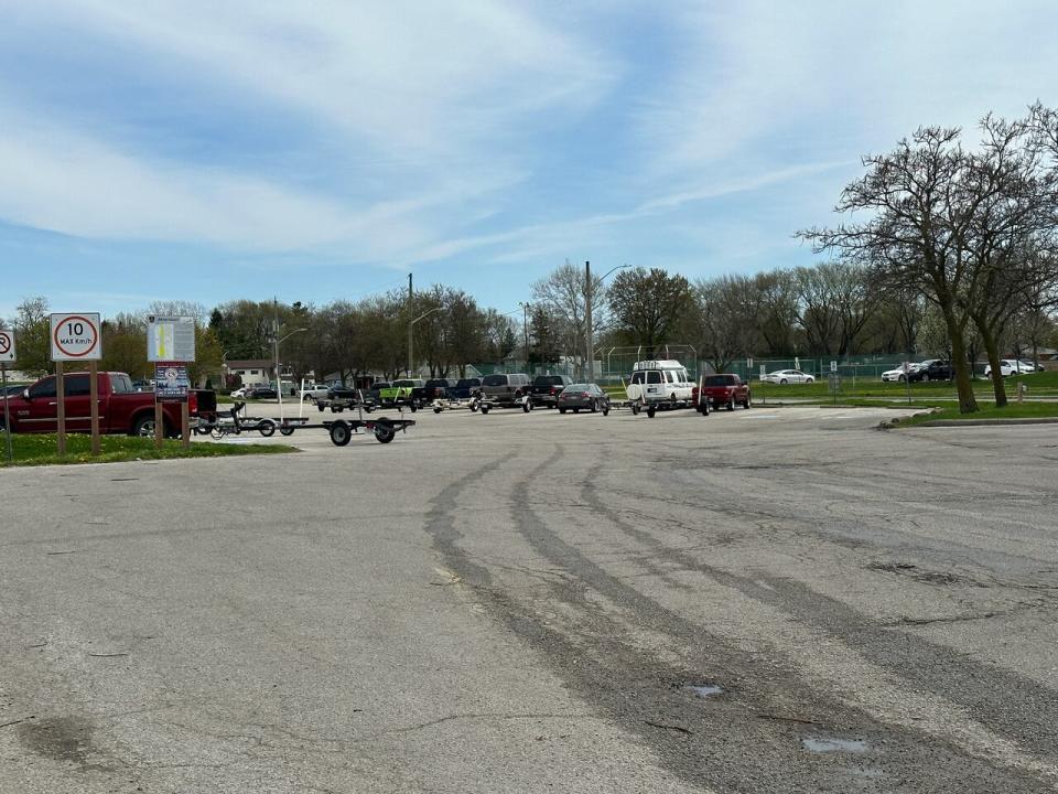 Anglers say there is not enough parking at the parking lot at LaSalle Landing to handle weekend fishing expeditions.