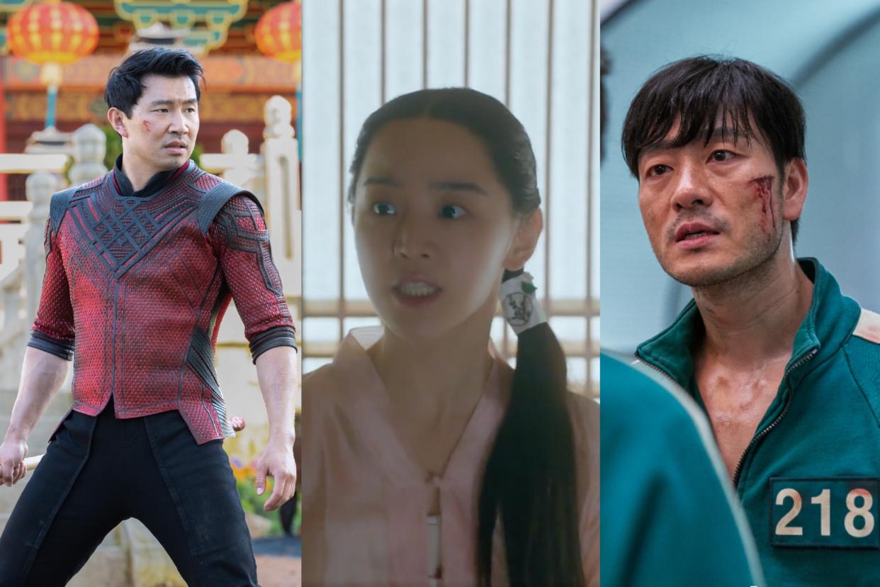 Some of the shows among Yahoo Singapore's top 10 most-searched movies and TV shows of 2021. (Image credits: Marvel Studios, Viu, Netflix)