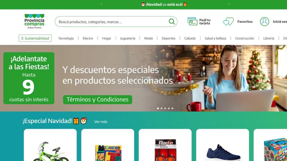 Provincia Compras ofrecerá descuentos de hasta 30% en 9 cuotas sin interés en productos seleccionados con vistas a las fiestas de fines de año