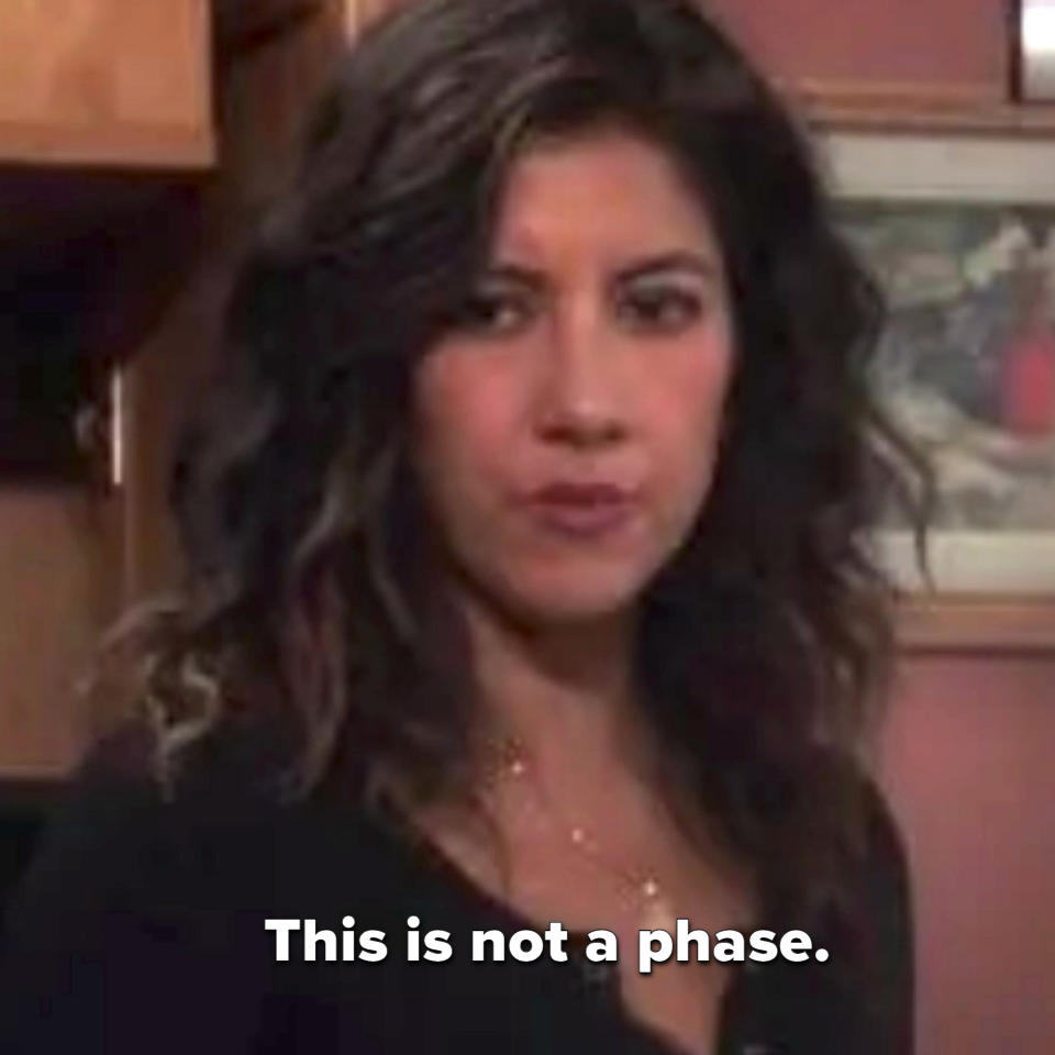 Stephanie Beatriz on "Brooklyn Nine-Nine" saying "This is not a phase"