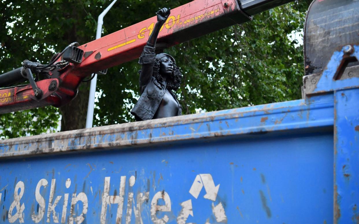 The sculpture of Jen Reid was placed into a skip - PA