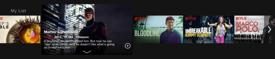 Netflix new design