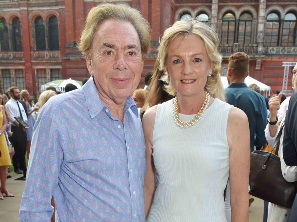 <p>David M Benett/Dave Benett/Getty</p> Andrew Lloyd Webber and Madeleine Lloyd Webber attend the 2017 annual V&A Summer Party on June 21, 2017 in London, England. 