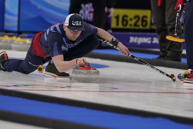 American curler Matt Hamilton's shoes stand out at Olympics