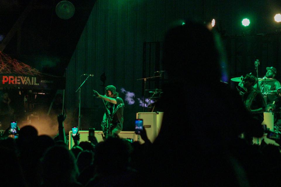 Pierce the Veil performs at the Lonestar Amphitheater on Friday, September 23, 2022.