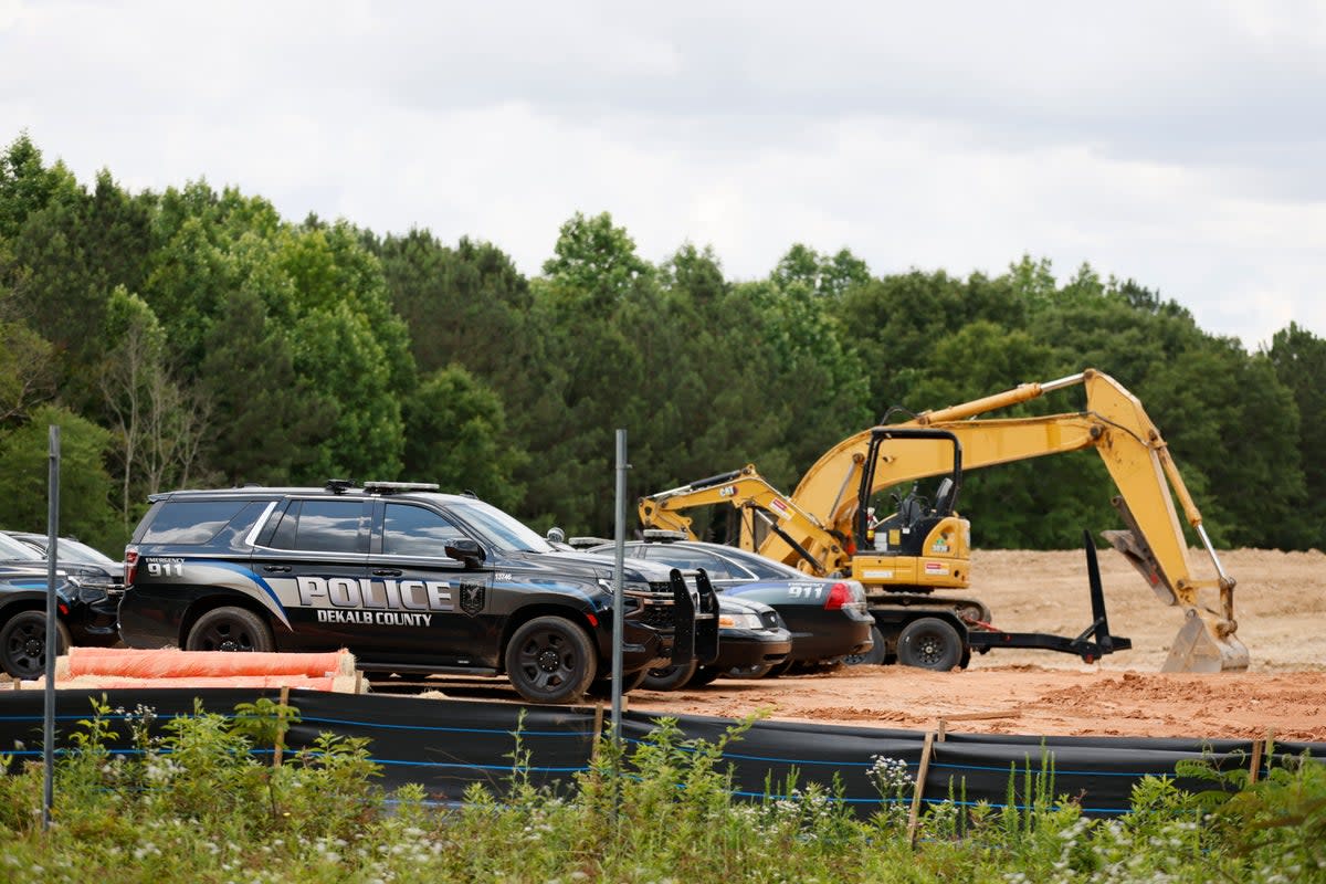A construction site for the controversial Atlanta Public Safety Training Center is pictured on 30 May. (AP)