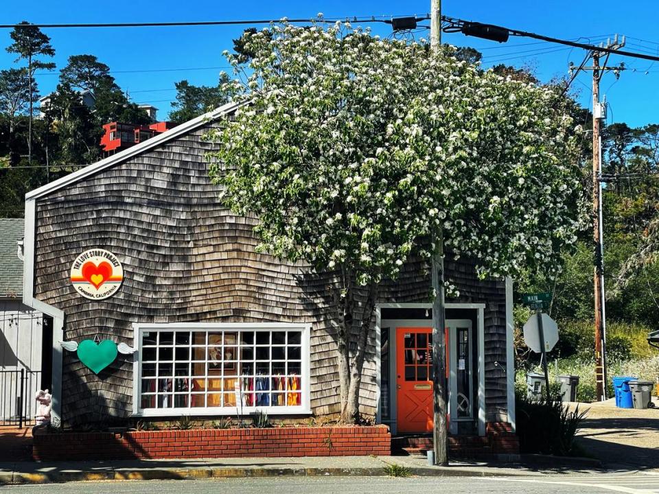 According to exhibiting artist Tracy Taylor, this woodsy-fronted store at 766 Main St. at Arlington Street in Cambria exhibits ‘eclectic things, one of a kind, originals, oddities, videos, all about love and telling your love story.’ The Love Story Project also has a new-to-them Art-o-mat art-vending machine.