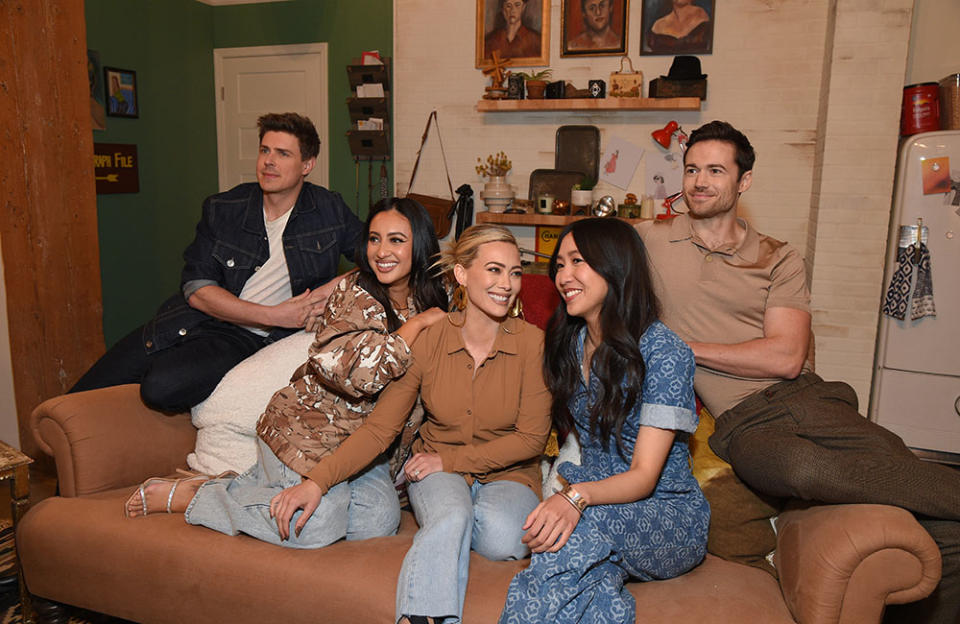 Chris Lowell, Francia Raisa, Hilary Duff, Tien Tran and Tom Ainsley - Credit: Stewart Cook/PictureGroup/Hulu