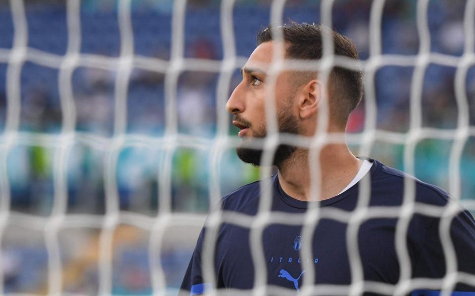 Italy's goalkeeper Gianluigi Donnarumma looks on before the UEFA EURO 2020 Group A - AFP