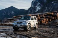 <p>The Pajero Evolution was built to homologate Mitsubishi's Dakar rally efforts in the 1990s. It's equipped with a whole bunch of rally-ready upgrades, including a 276-horsepower V-6 engine. <a href="https://www.roadandtrack.com/car-culture/classic-cars/a14406460/the-pajero-evolution-is-proof-mitsubishi-can-build-an-exciting-off-roader/" rel="nofollow noopener" target="_blank" data-ylk="slk:We've driven one;elm:context_link;itc:0;sec:content-canvas" class="link ">We've driven one</a>, and it's proof Mitsubishi can build an exciting off-roader. Sadly, none of them were sold in the U.S., meaning you'll have to wait until at least 2021, when the earliest examples turn 25 years old, to legally own one here. </p>