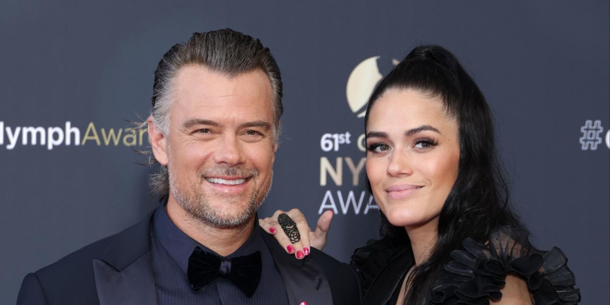 josh duhamel and wife audra mari attend the nymphes dor golden nymphs award ceremony in monte carlo, monaco