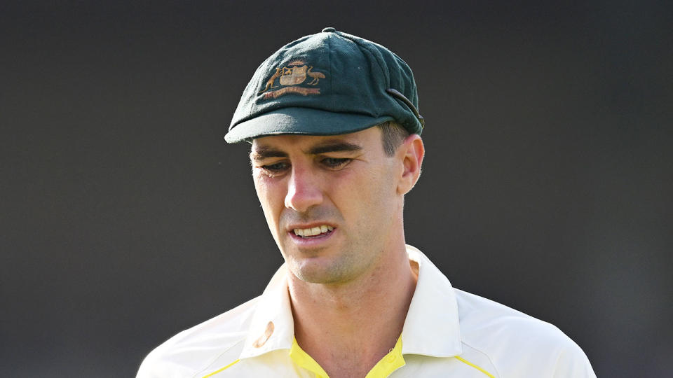 Seen here, Aussie captain Pat Cummins during the fourth Ashes Test. 