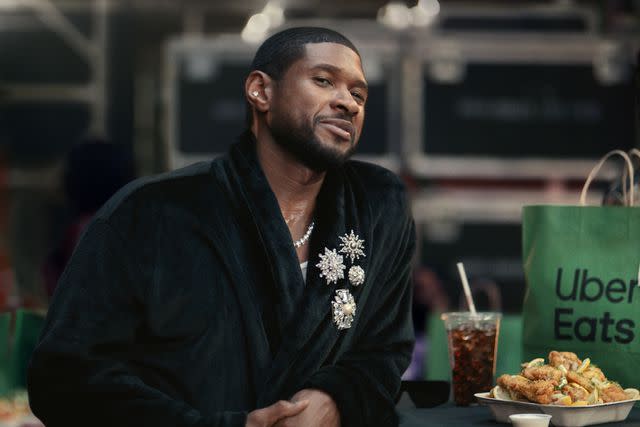 <p>Uber Eats</p> Usher in Uber Eats Super Bowl Commercial
