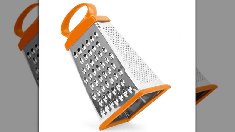 Cheese grater on white background